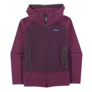 Patagonia Emmilen Purple Fleece Full Zip Hoodie Light Balsamic